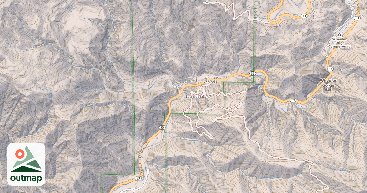 Map of East side face