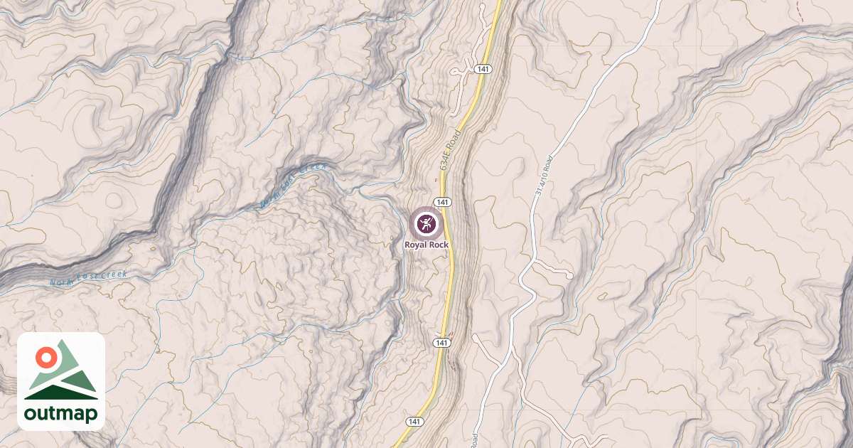 Map of Royal Rock