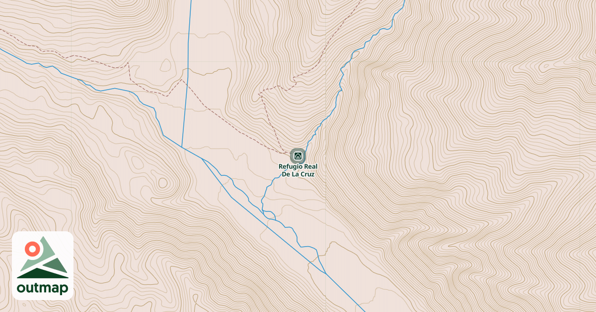 Map of Refugio Real De La Cruz