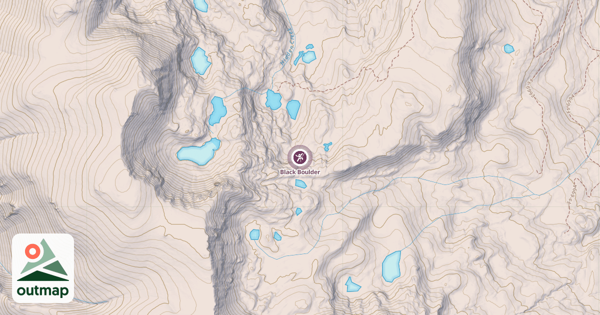 Map of Black Boulder
