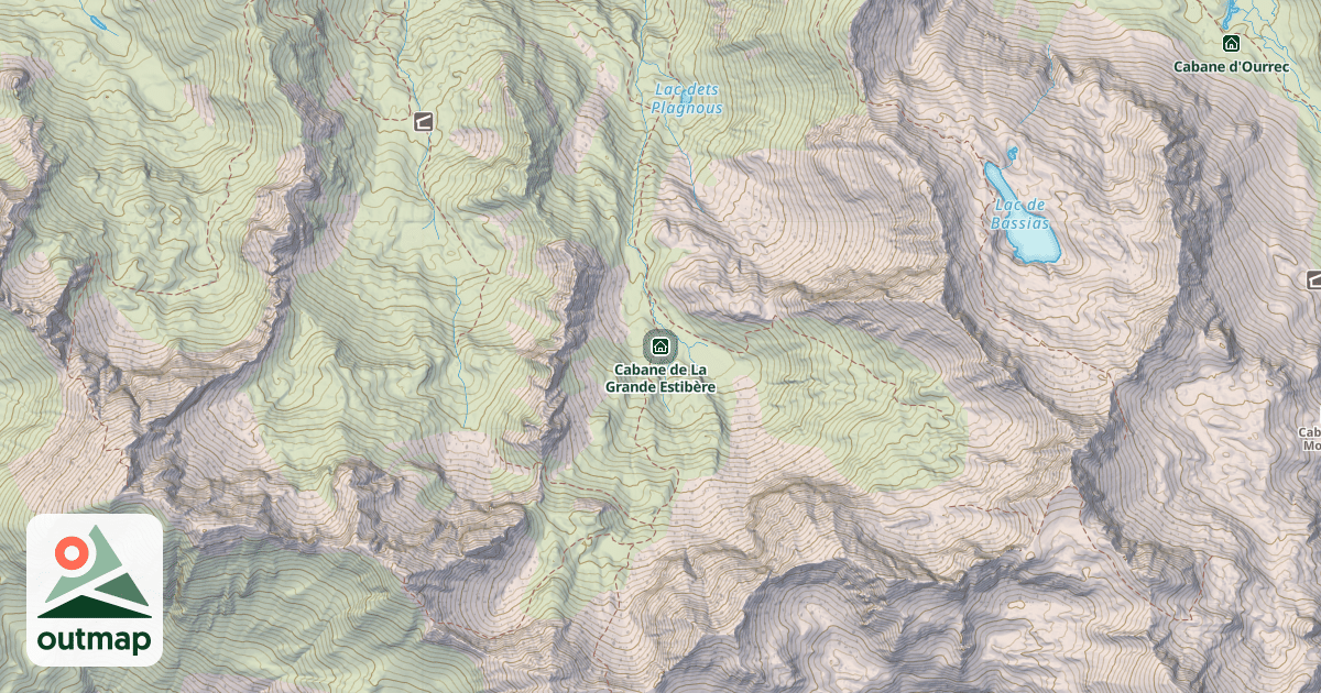 Map of Cabane de La Grande Estibère