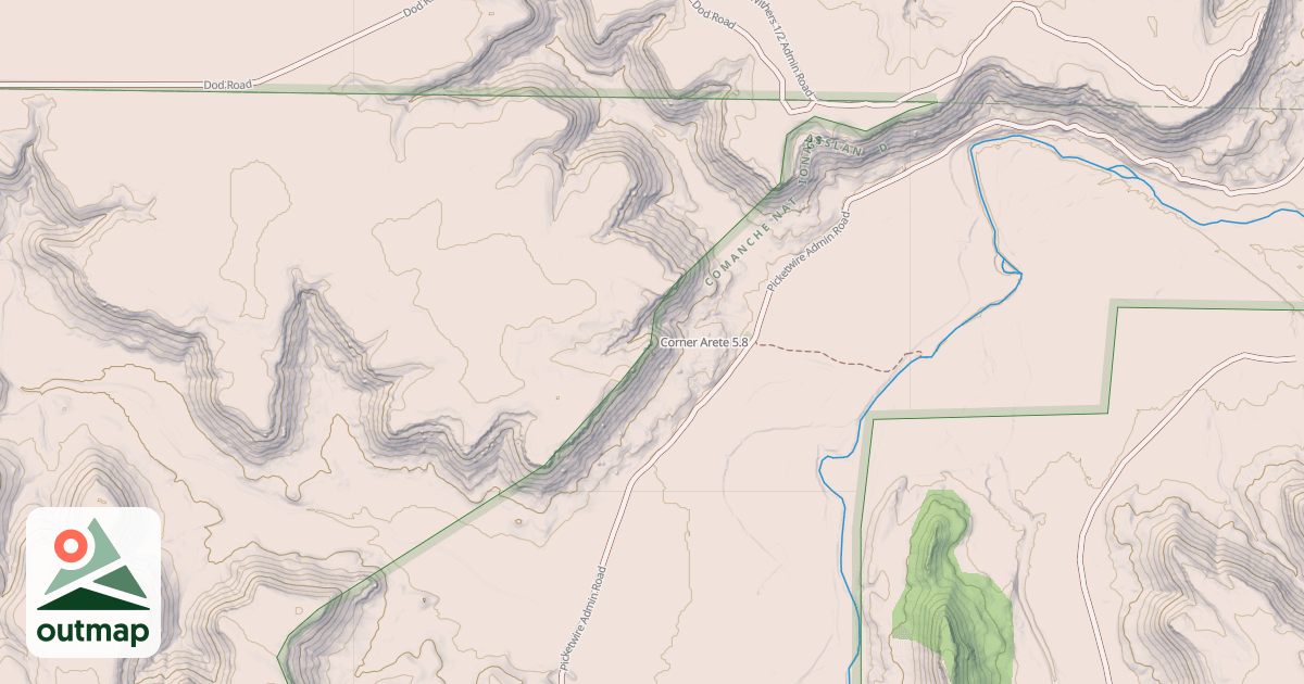 Map of Corner Arete