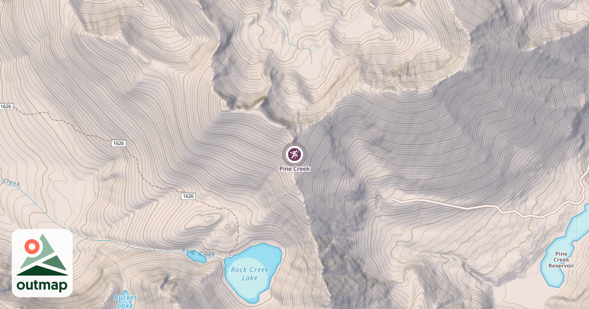 Map of Pine Creek