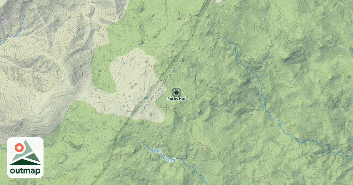 Map of Rocks Hut