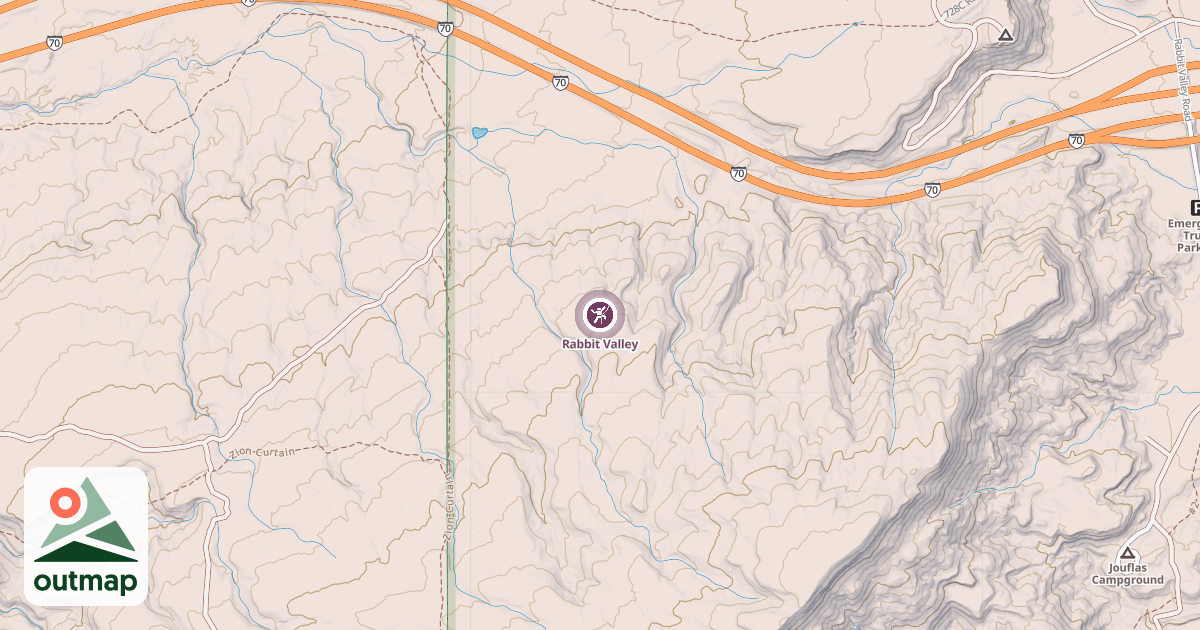 Map of Rabbit Valley