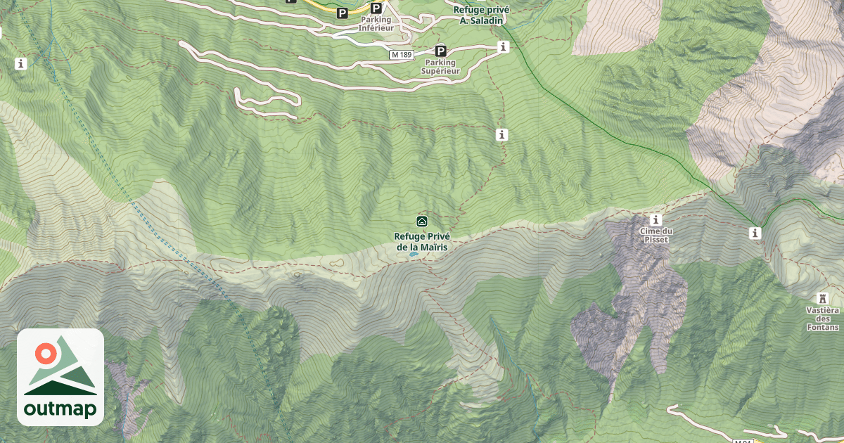 Map of Refuge Privé de la Maïris