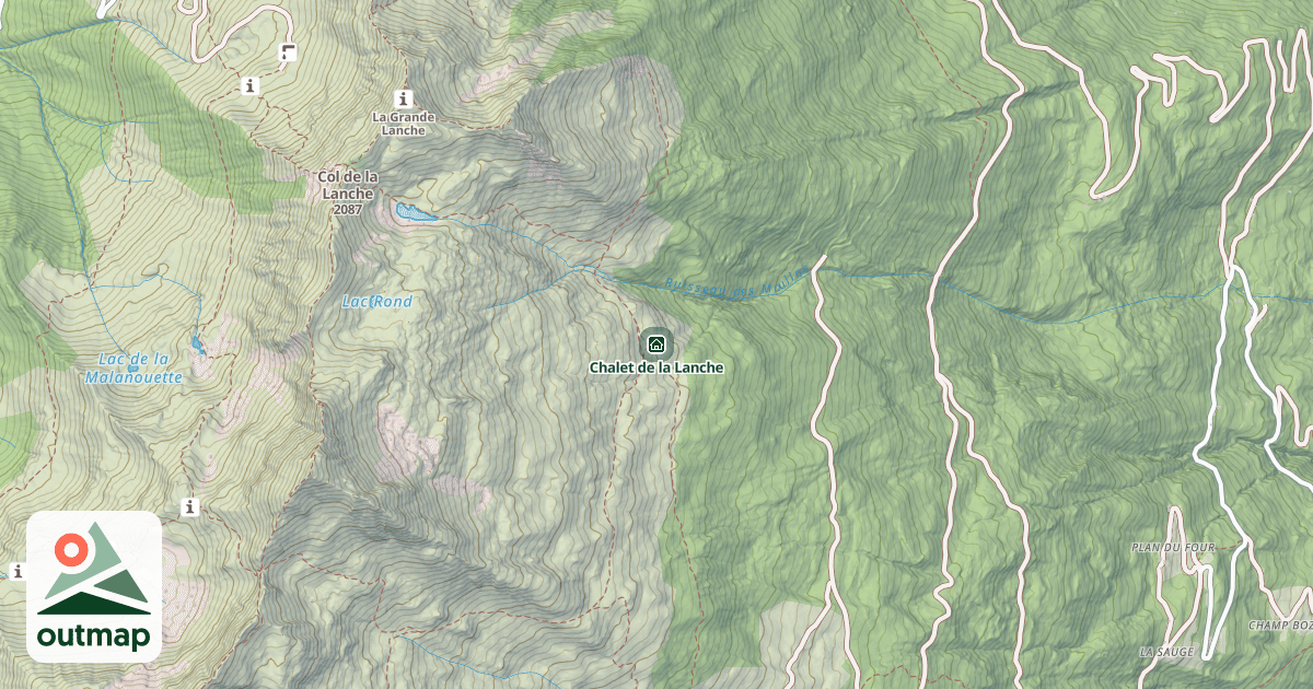 Map of Chalet de la Lanche