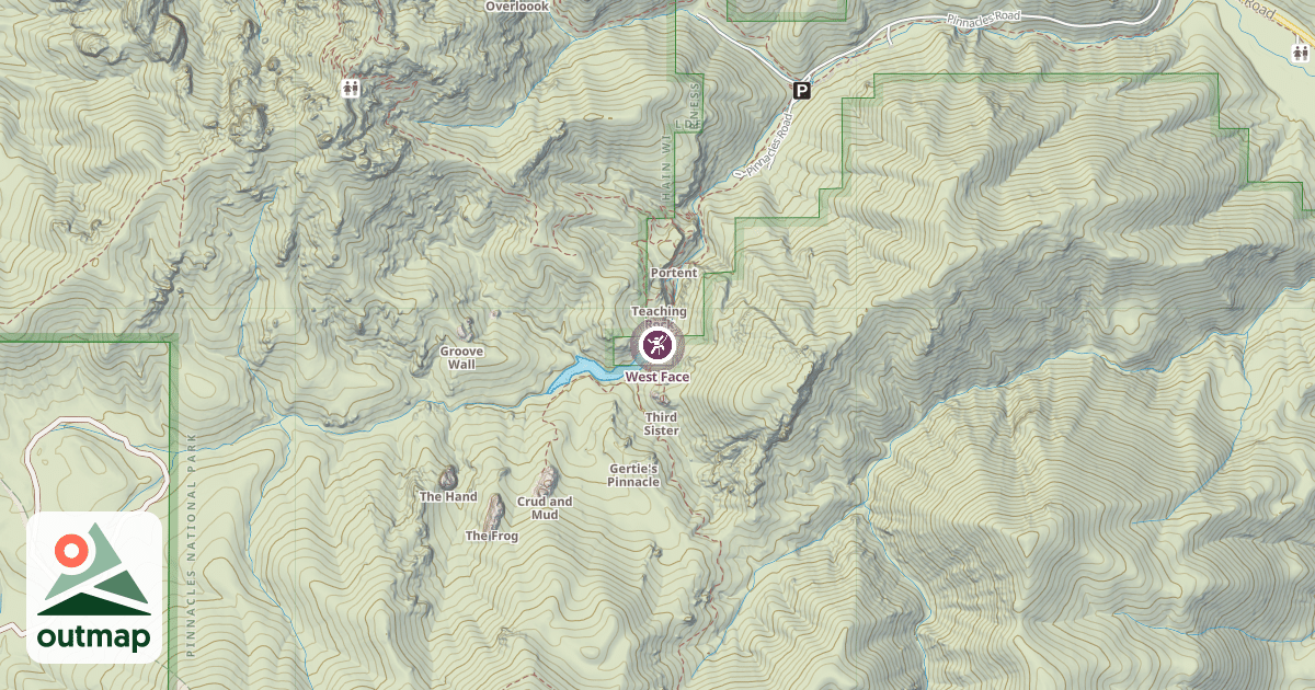 Map of West Face