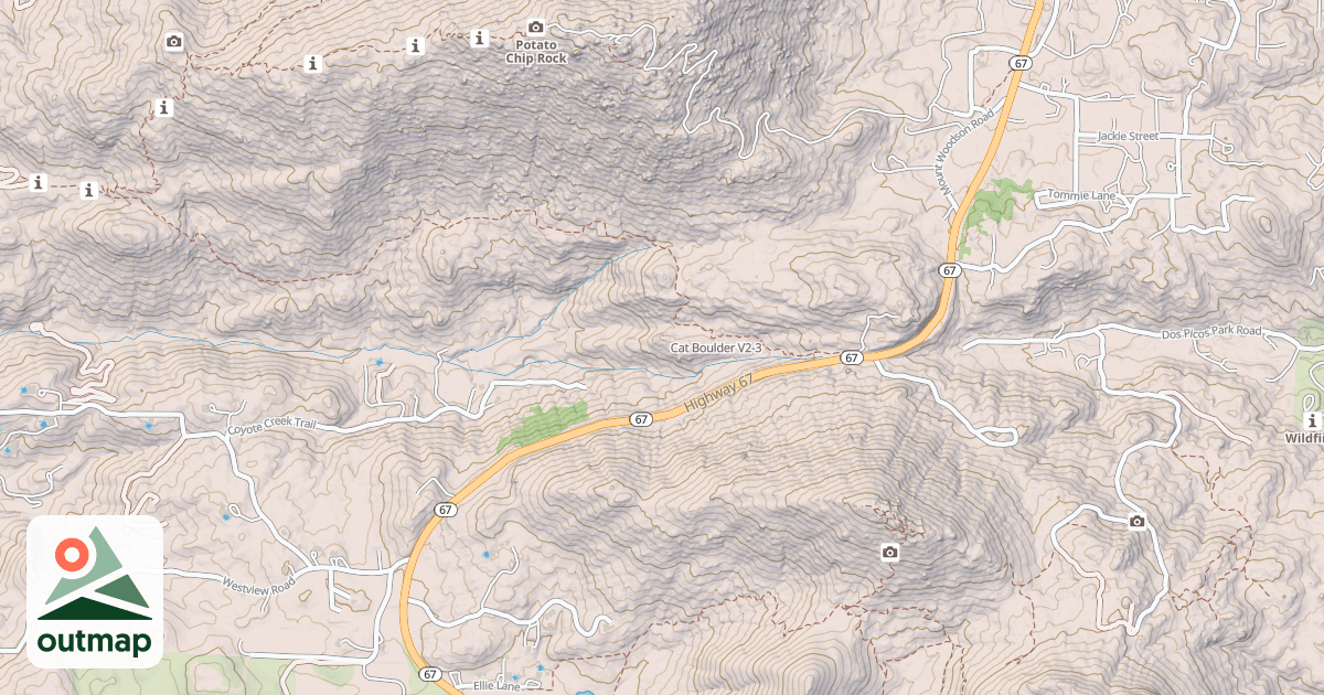 Map of Cat Boulder