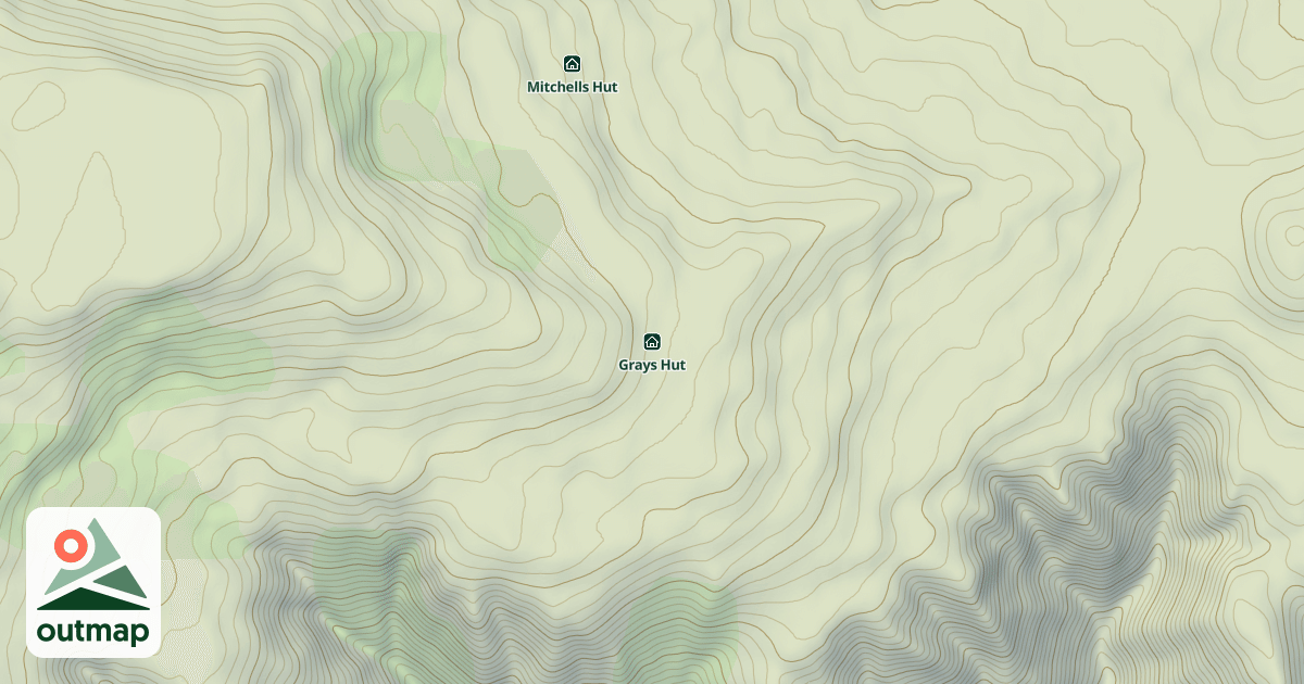 Map of Grays Hut