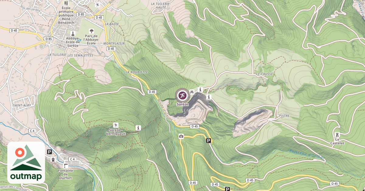 Map of Sorèze