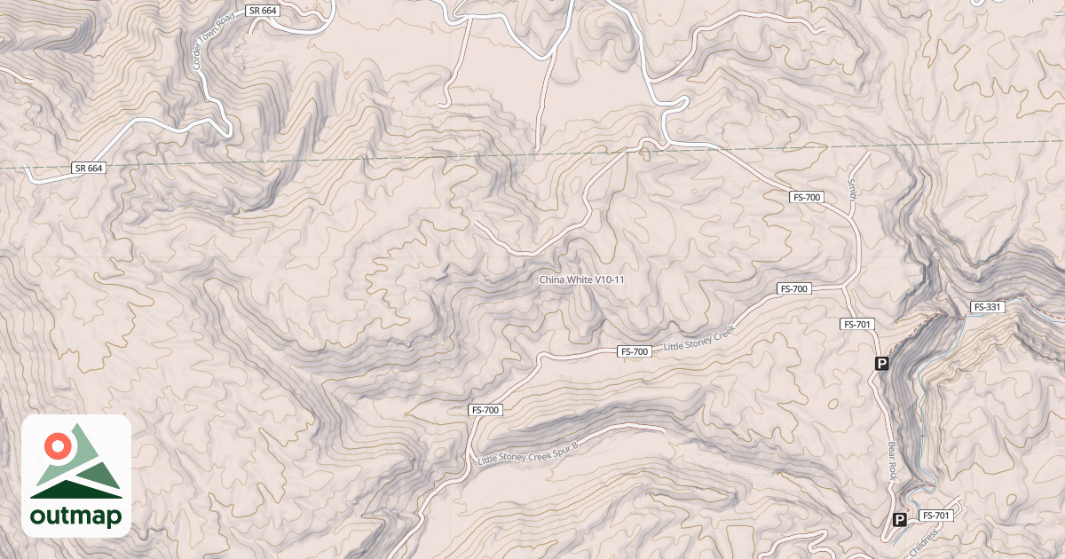 Map of China White