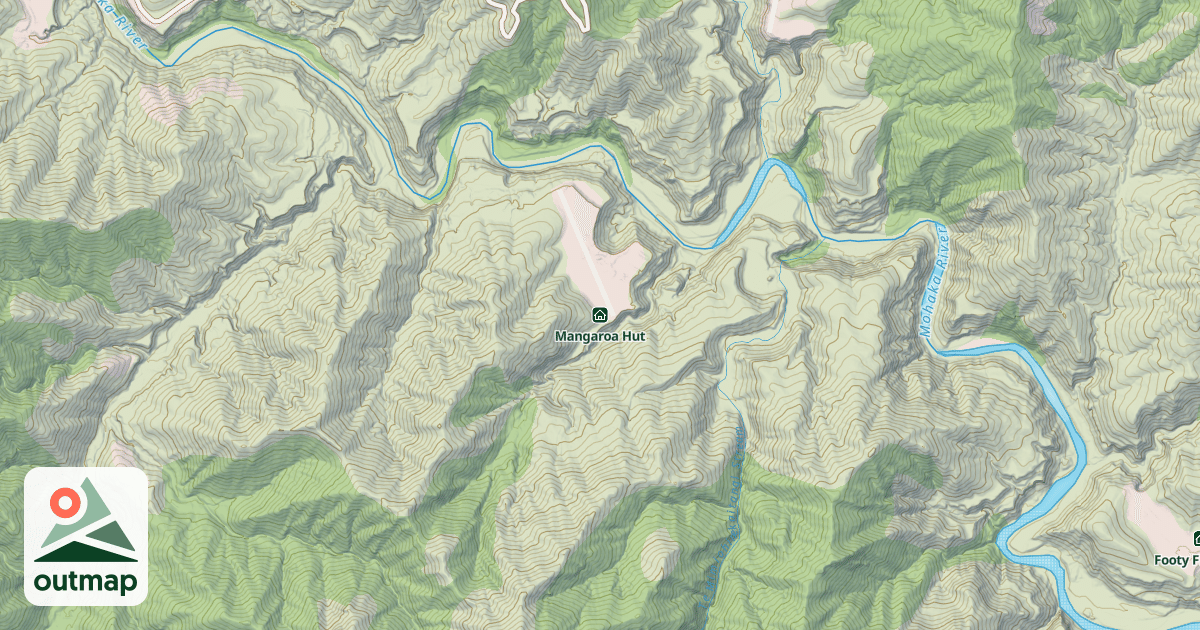 Map of Mangaroa Hut