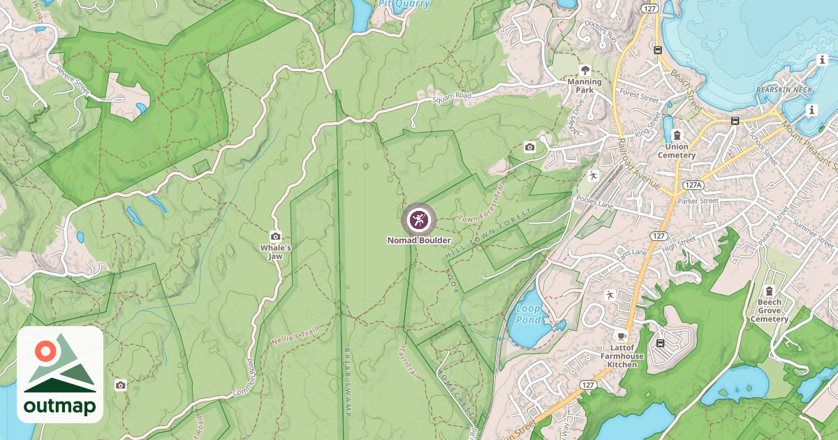 Map of Nomad Boulder