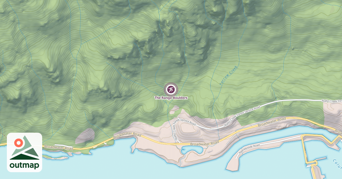 Map of The Range Boulders