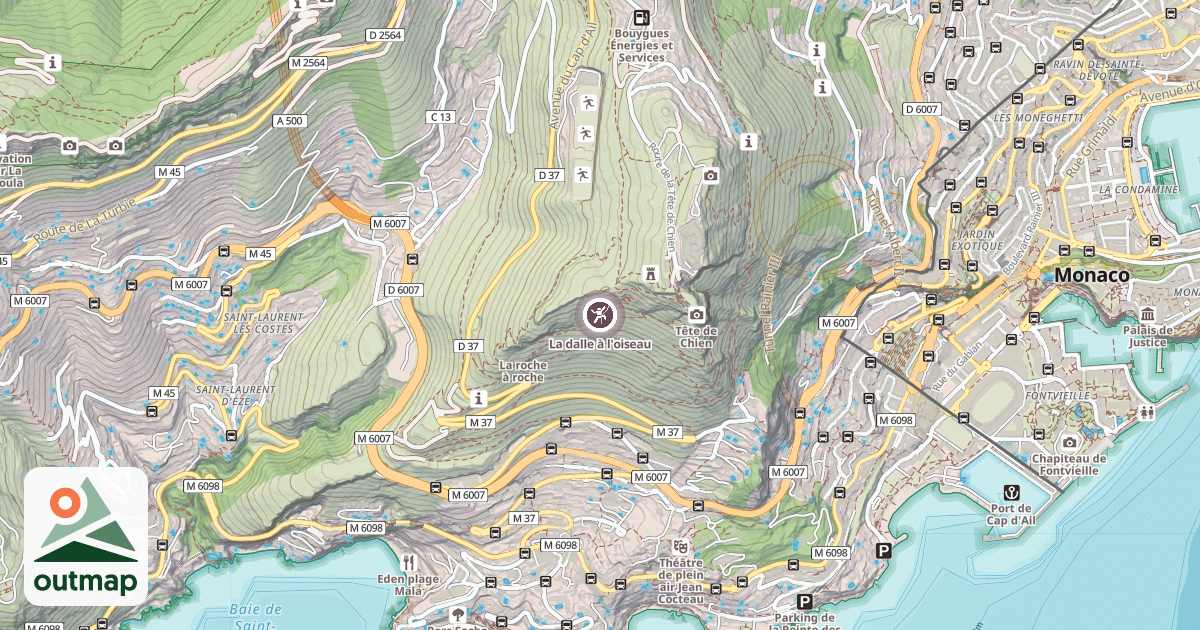 Map of La dalle à l'oiseau