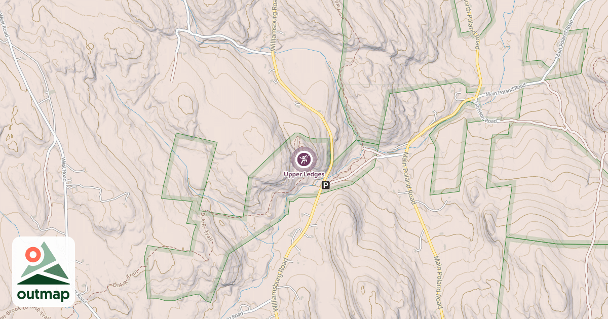 Map of Upper Ledges