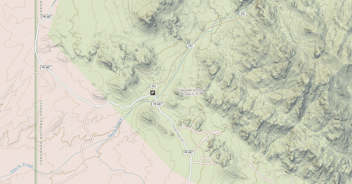 Map preview of Unknown Arching Crack