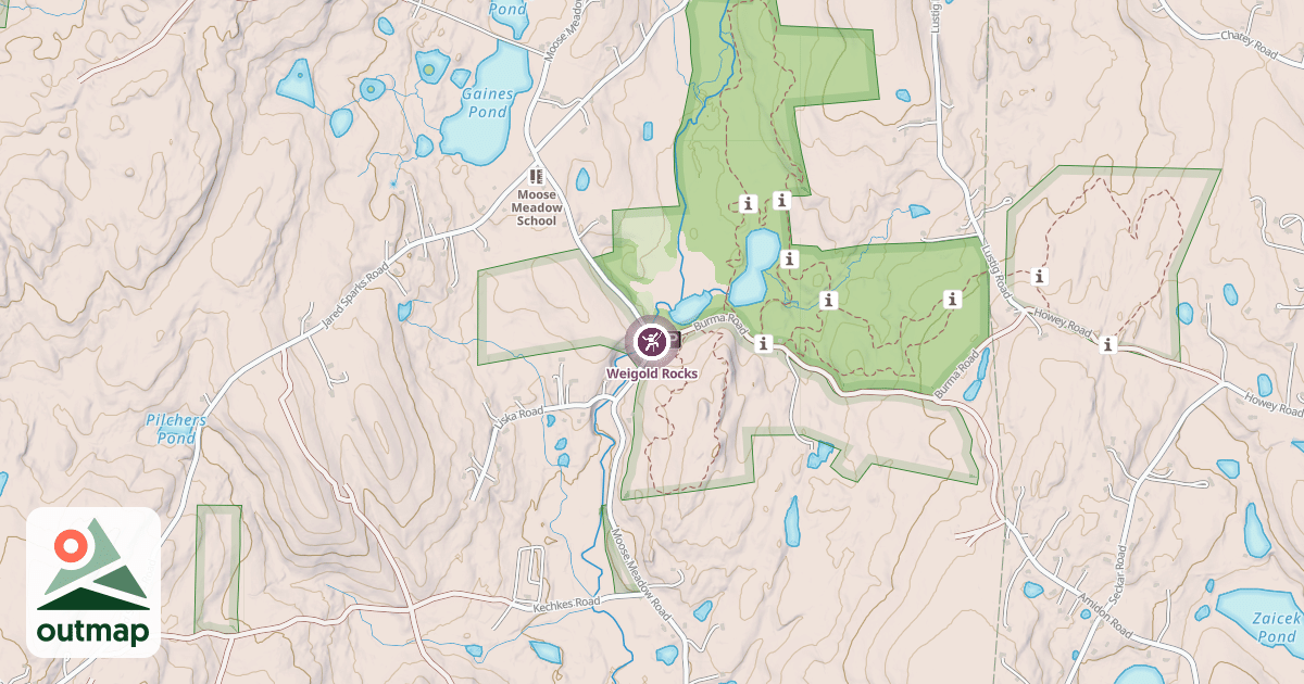 Map of Weigold Rocks