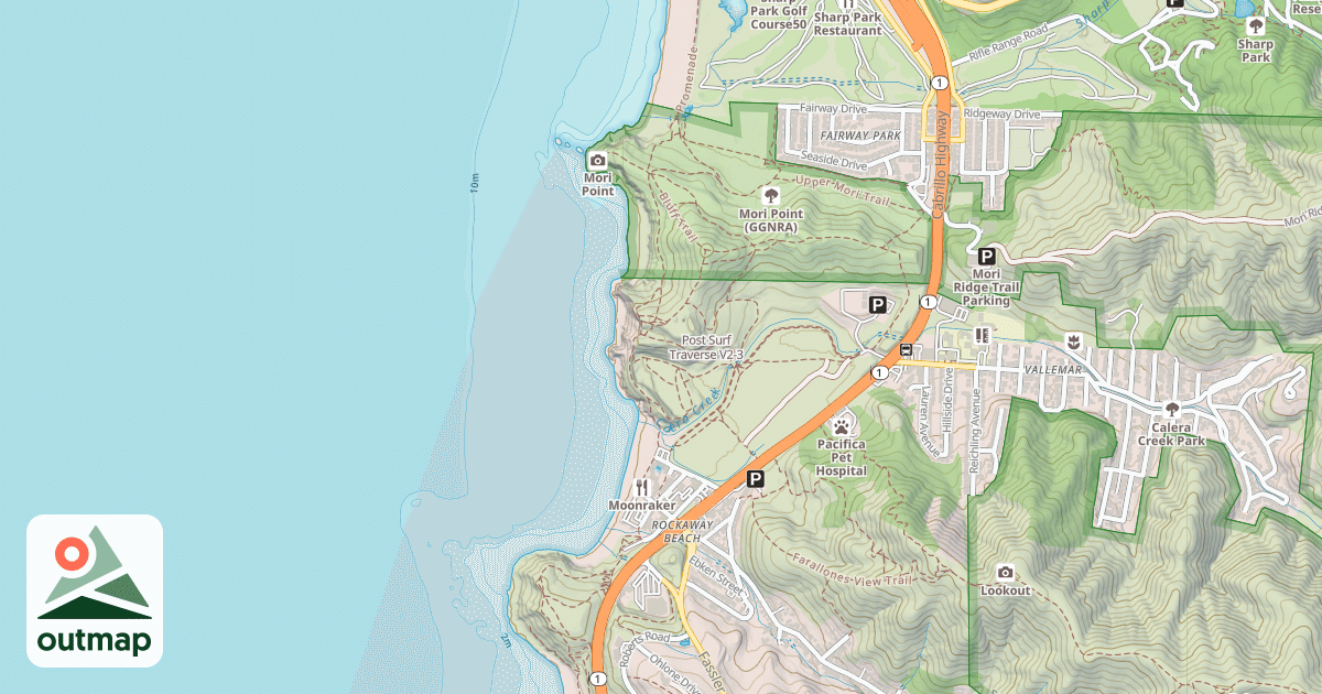 Map of Post Surf Traverse