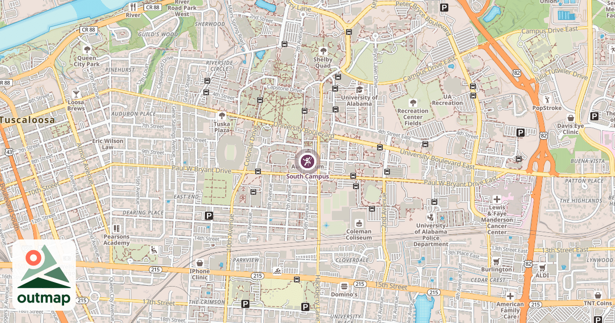 Map of South Campus