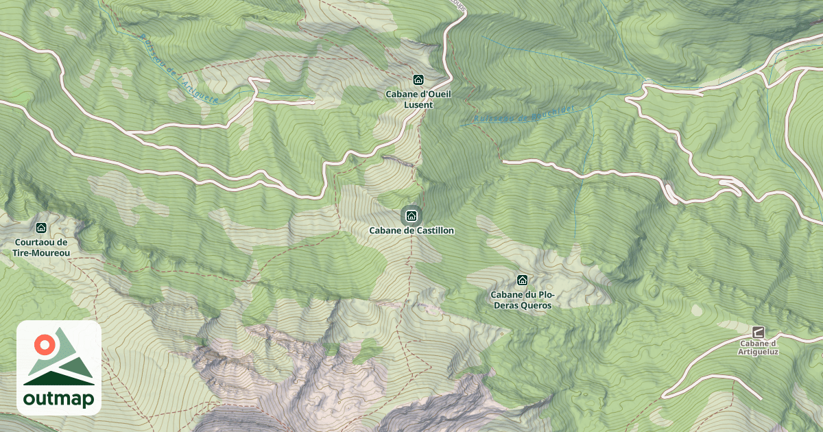 Map of Cabane de Castillon