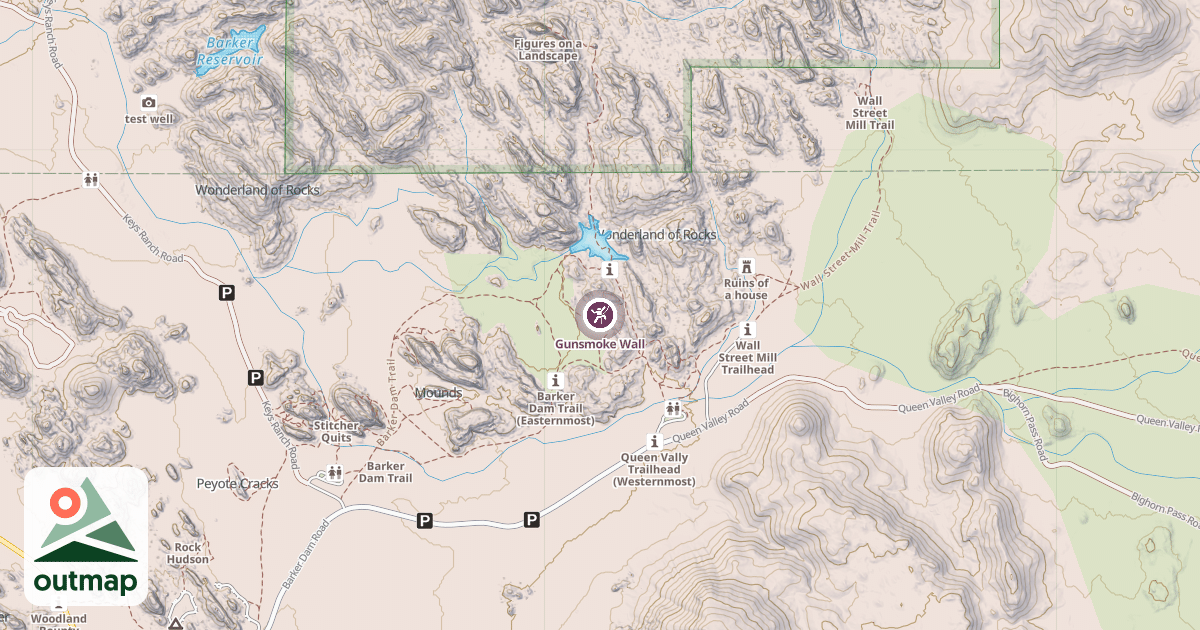 Map of Gunsmoke Wall