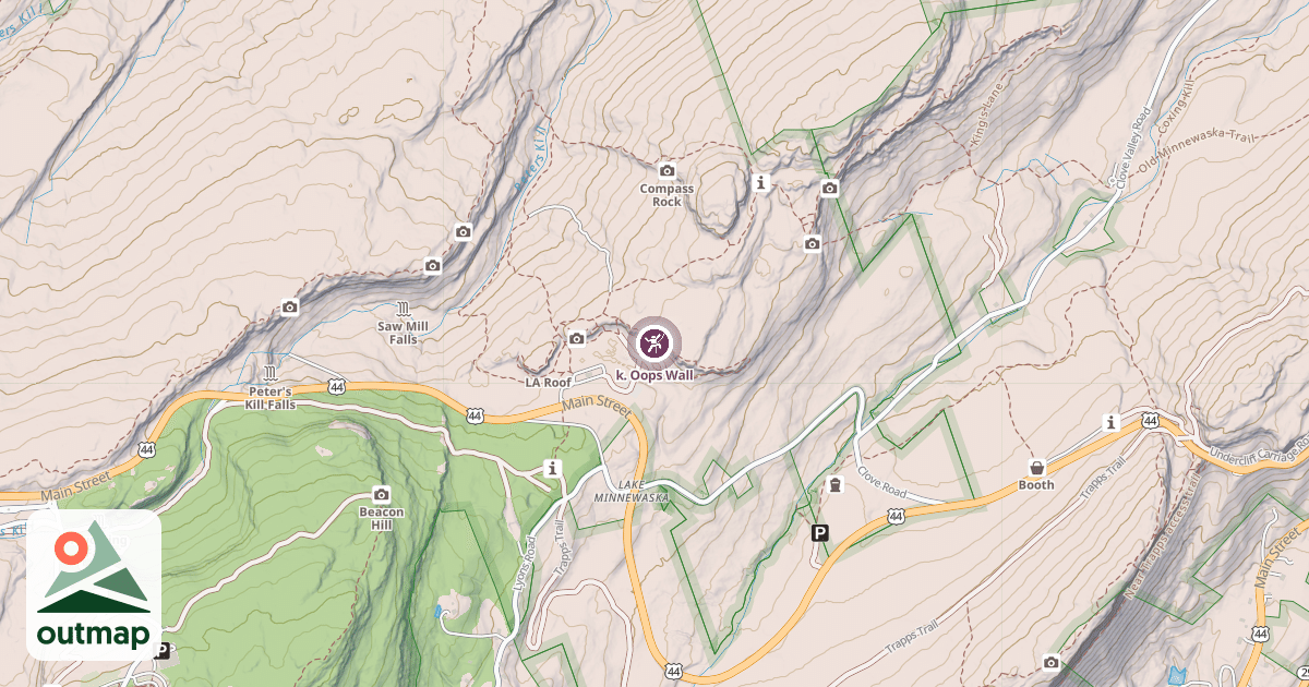 Map of k. Oops Wall