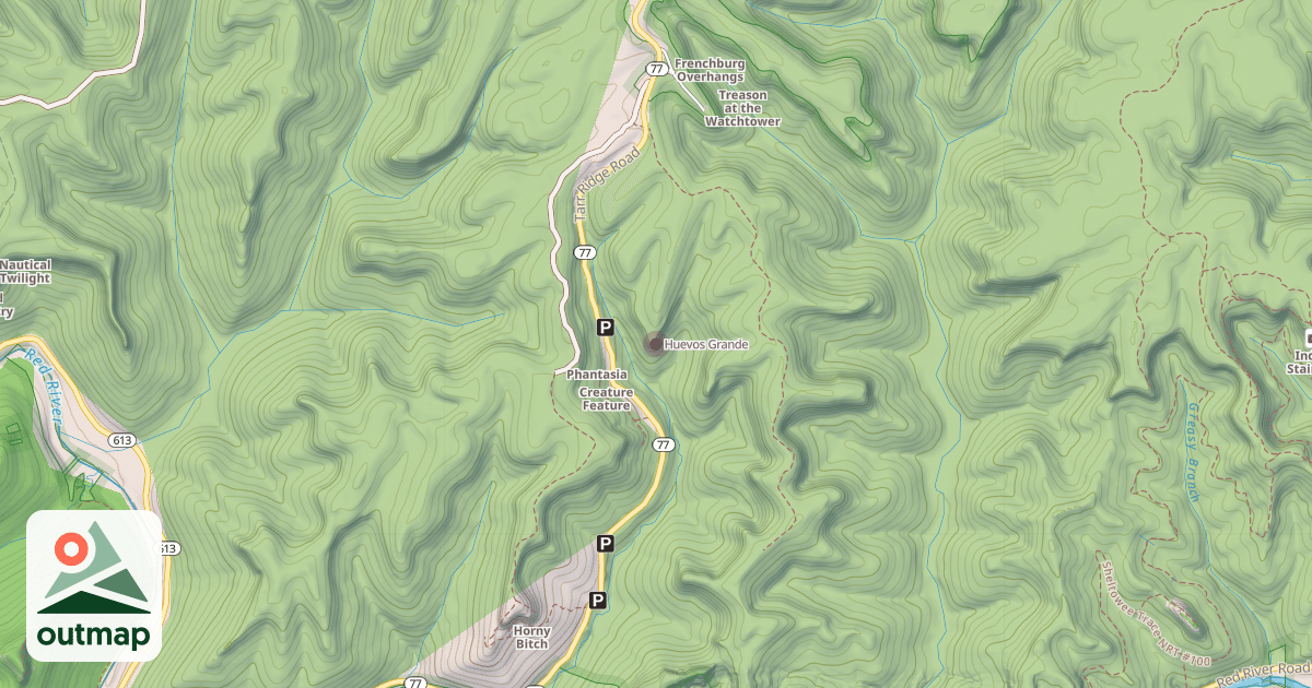 Map of Huevos Grande