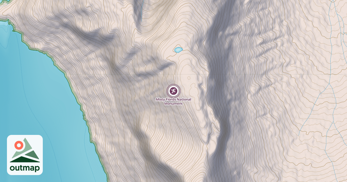 Map of Misty Fiords National Monument