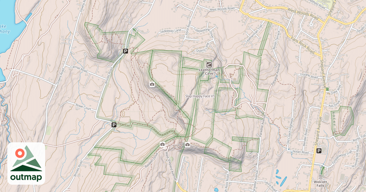 Map of Slap Happy Face