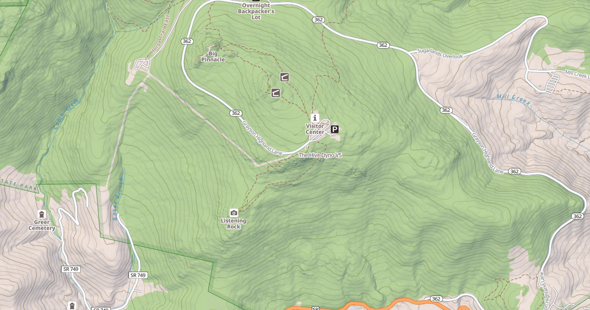 Map preview of The Hive Dyno