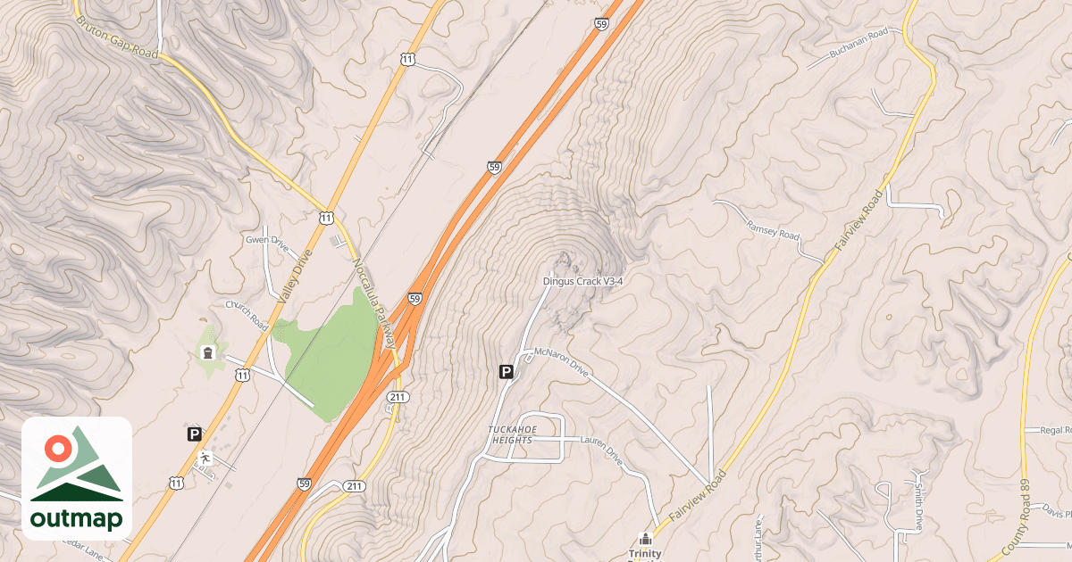 Map of Dingus Crack