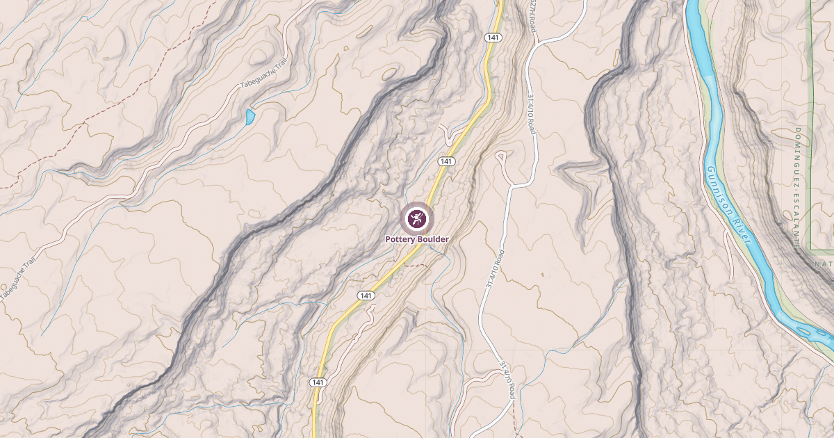 Map preview of Pottery Boulder