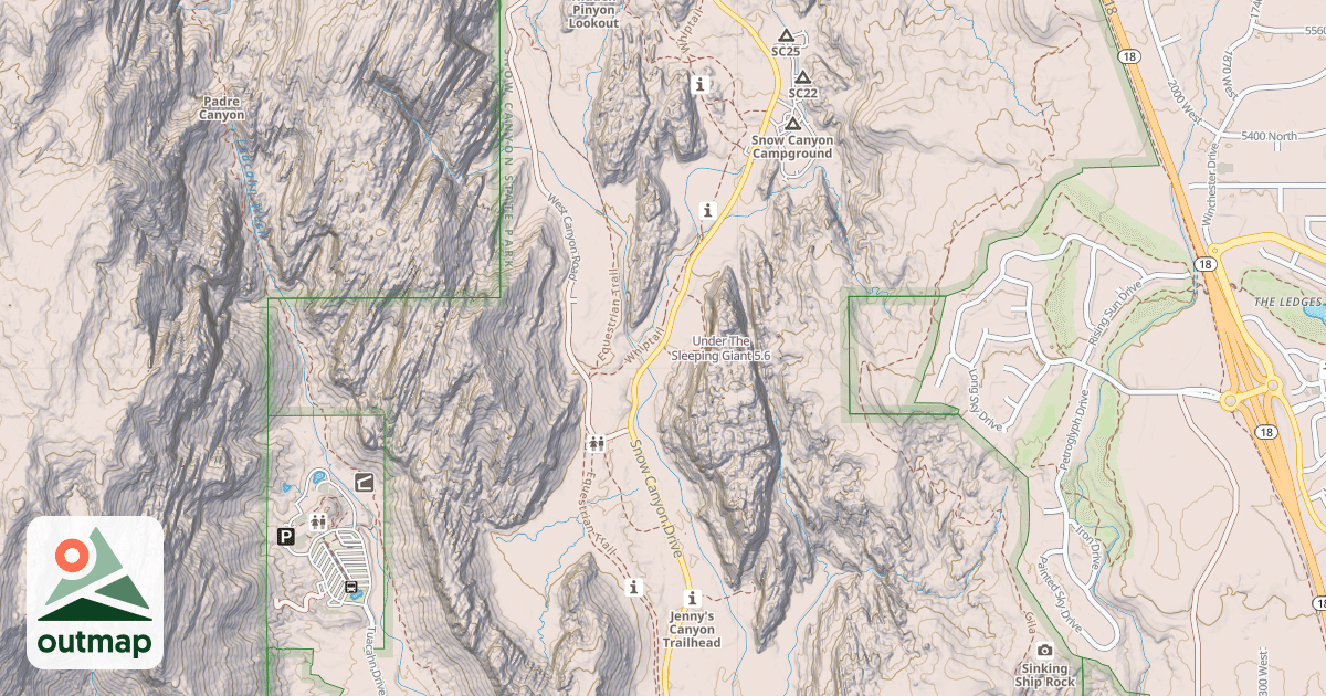 Map of Under The Sleeping Giant