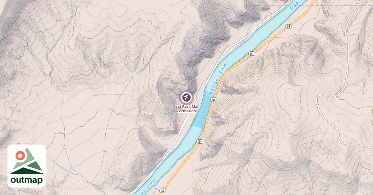 Map of Neat Rock Main Formation