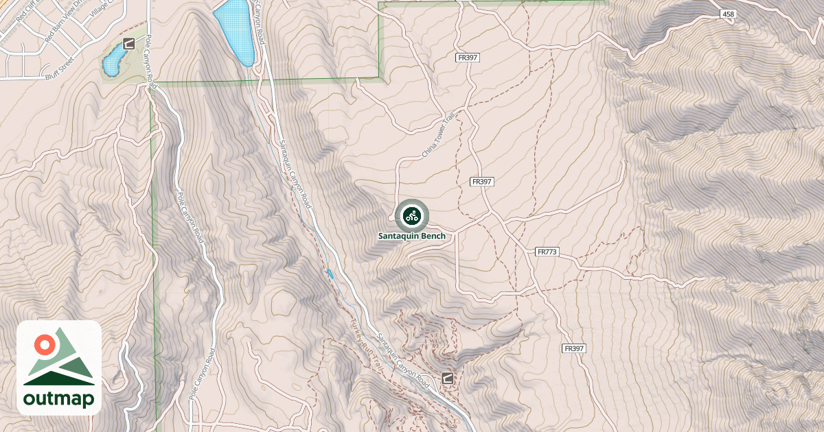 Map of Santaquin Bench