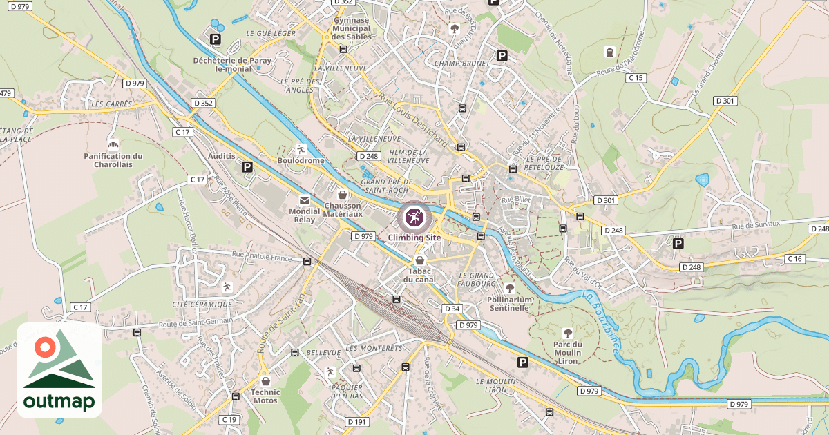 Map of Climbing Site