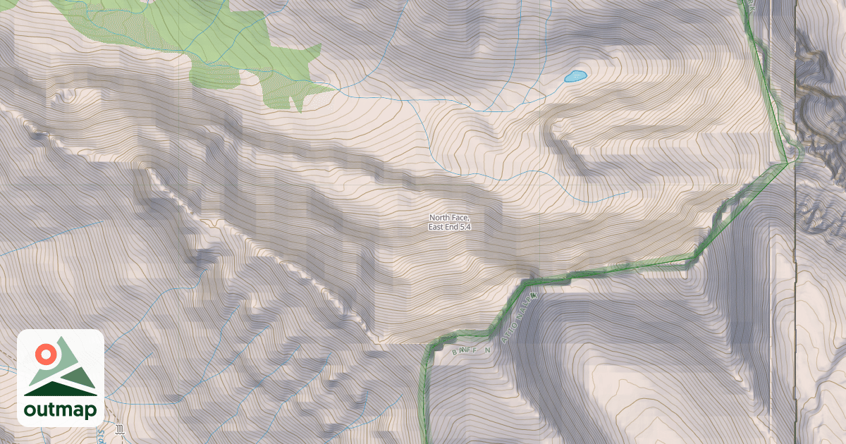 Map of North Face, East End