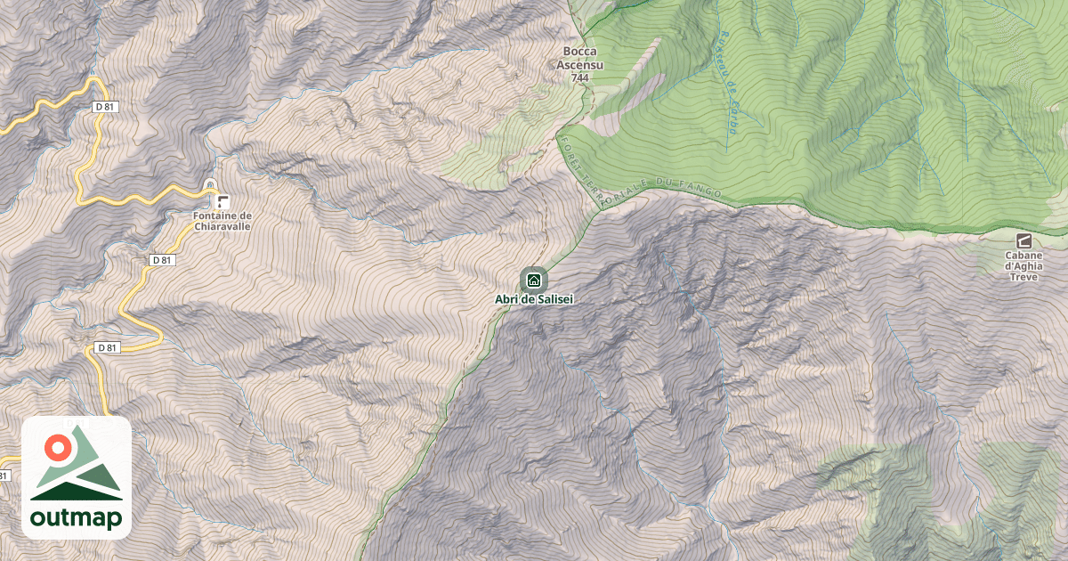 Map of Abri de Salisei
