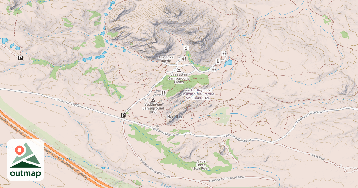 Map of Reading Raymond Chandler (aka Practice Aid Climb)