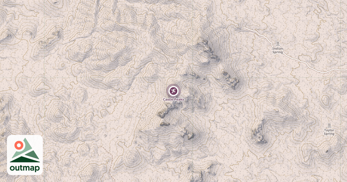Map of Castle Peaks