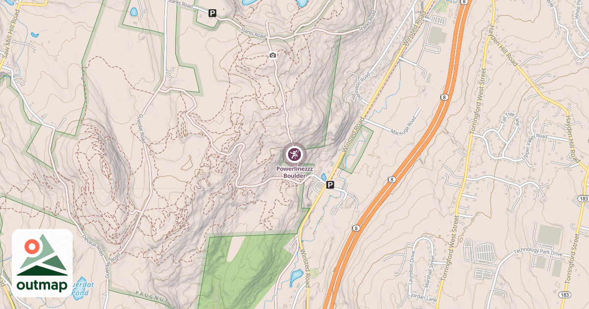Map of Powerlinezzz Boulder