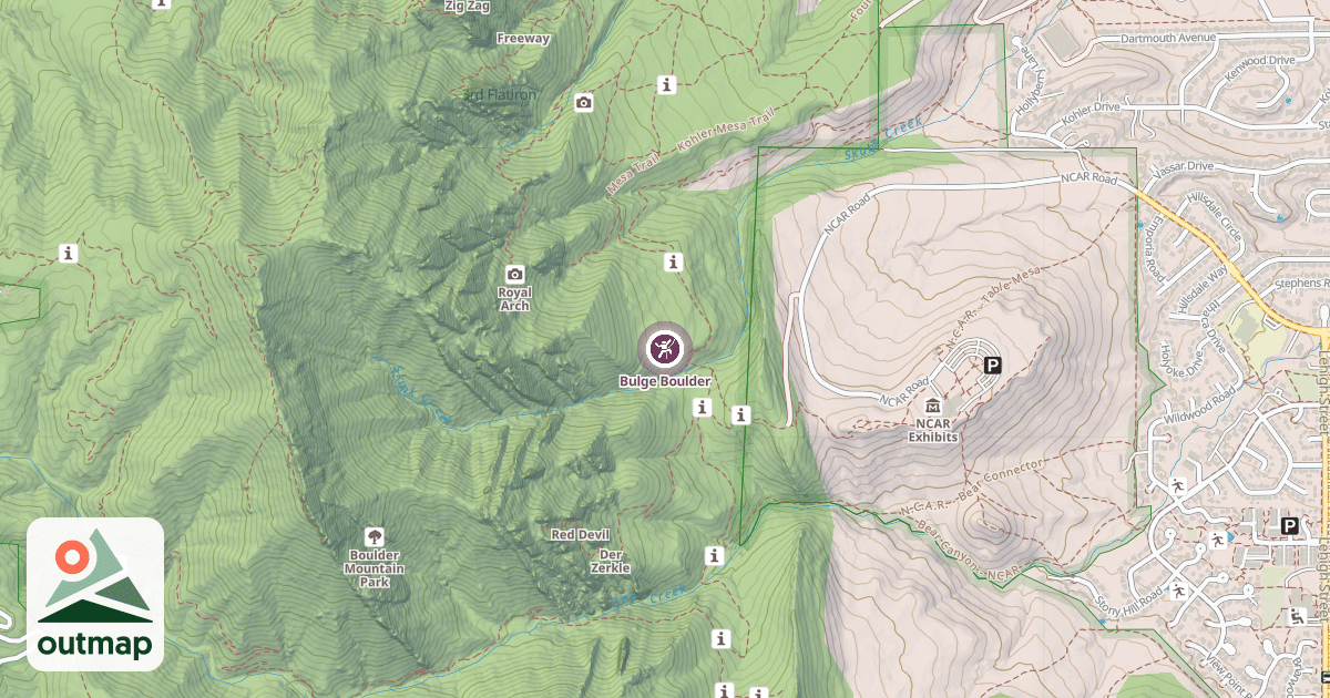 Map of Bulge Boulder