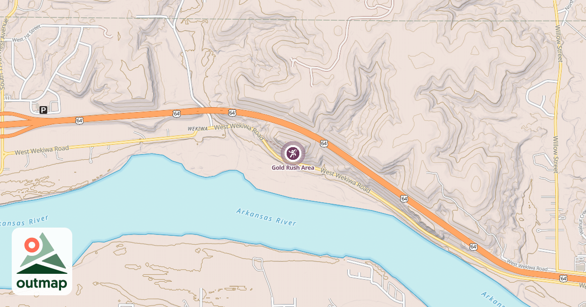Map of Gold Rush Area