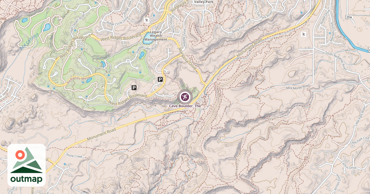 Map of Cave Boulder, The