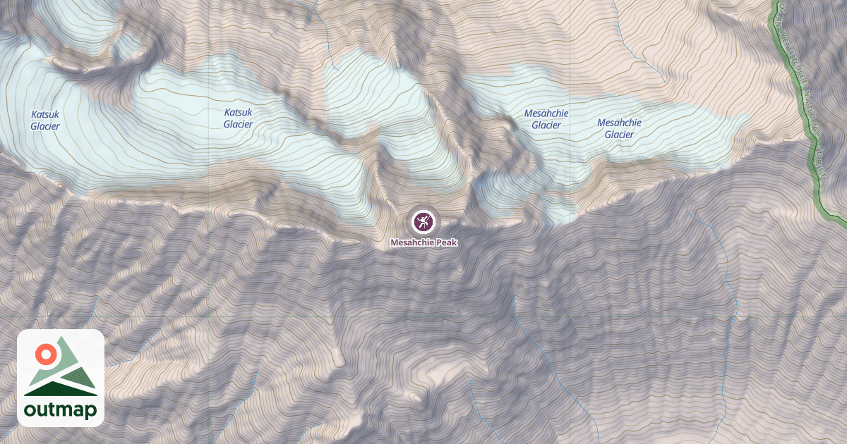 Map of Mesahchie Peak