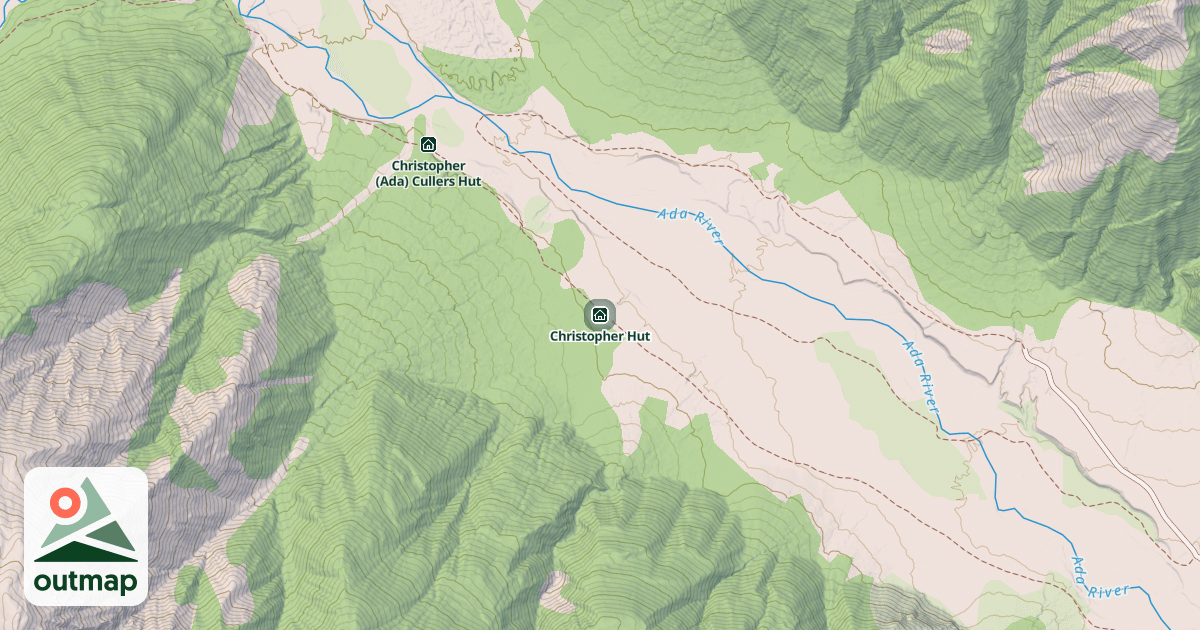 Map of Christopher Hut