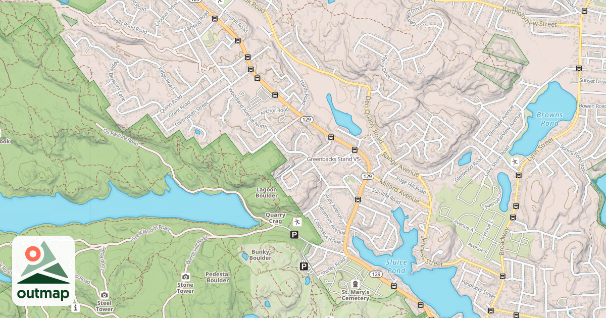 Map of Greenbacks Stand