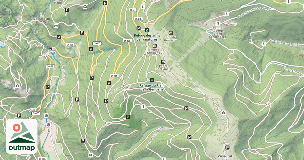 Map of Refuge du Plain de la Gentiane